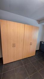 Houten Draaideur Kast Hoog 195 x 100 x 50 cm, Huis en Inrichting, Kasten | Roldeurkasten en Archiefkasten, Ophalen, Overige materialen