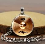 Zilverkleurige Ketting met hanger Zildjian (ZBT) Cymbal, Muziek en Instrumenten, Ophalen of Verzenden, Nieuw, Overige merken