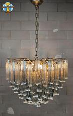 Vintage Itilian kristallen kroonluchter Venini Triedi Murano, Huis en Inrichting, Lampen | Kroonluchters, Gebruikt, ., Mid century  / vintage / design