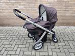 Mutsy Transit kinderwagen: wieg, zitje én maxi-cosi, Kinderwagen, Gebruikt, Verstelbare duwstang, Mutsy