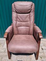 Leren Relaxfauteuil in nieuw staat t.e.a.b, Ophalen of Verzenden, Zo goed als nieuw, 50 tot 75 cm