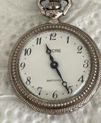 Vintage dames hanghorloge., Overige merken, Zakhorloge, Met ketting, Zilver