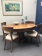Tafel en 6 stoelen, Ophalen, Gebruikt, Art deco, 150 tot 200 cm