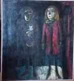 Jongen en meisje met Kat Theo van der Horst., Antiek en Kunst, Kunst | Schilderijen | Modern, Ophalen of Verzenden