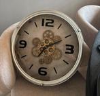 Klok met draaiende tandwielen, Ophalen of Verzenden, Zo goed als nieuw, Wandklok