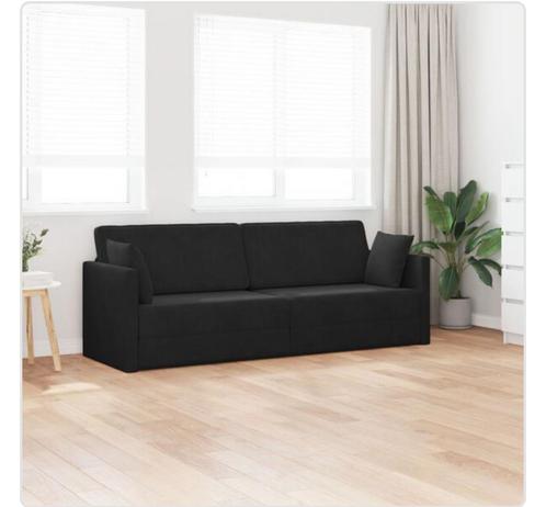 2 persoons slaapbank/vloersofa( nooit gebruikt), Huis en Inrichting, Slaapkamer | Slaapbanken, Nieuw, Tweepersoons, Zwart, Ophalen