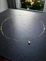 solitaire diamant ketting hanger goud 18K, Sieraden, Tassen en Uiterlijk, Kettingen, Nieuw, Ophalen of Verzenden, Met edelsteen
