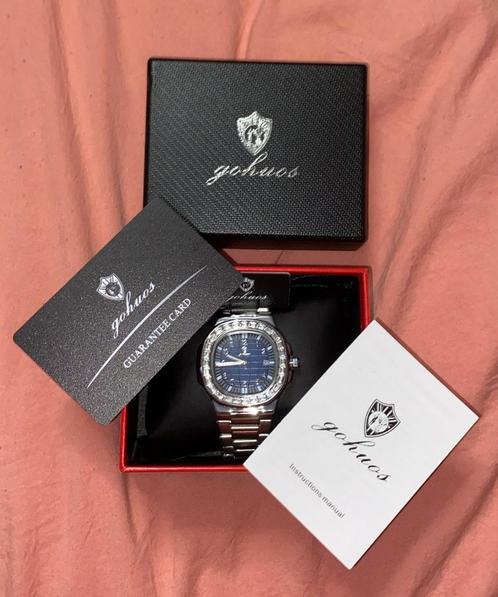 Gohuos Lémanor Diamare Blue Horloge, Sieraden, Tassen en Uiterlijk, Horloges | Heren, Nieuw, Polshorloge, Overige merken, Overige materialen