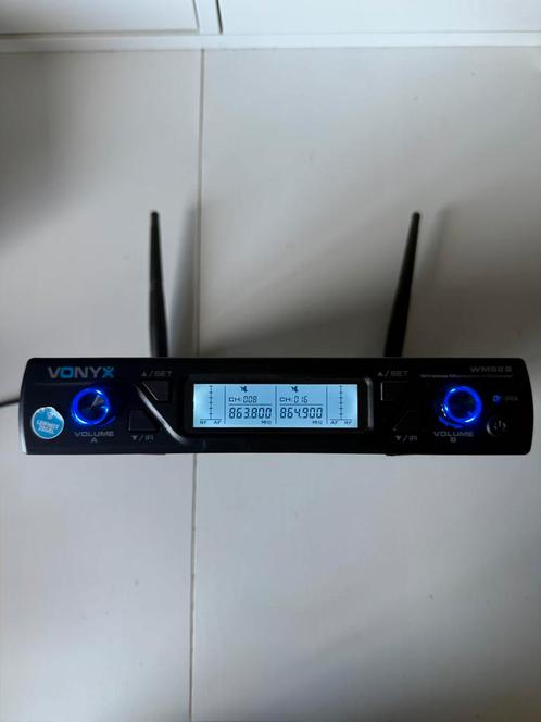 Vonyx WM62B Draadloze Microfoon Ontvanger | Compleet, Muziek en Instrumenten, Microfoons, Zo goed als nieuw, Zangmicrofoon, Draadloos