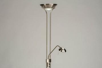vloerlamp led dimbaar uplighter staal hoekbank bed bank lamp beschikbaar voor biedingen