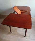 Vintage uitschuifbare eettafel Louis van Teeffelen, Ophalen, Gebruikt, Rechthoekig, 50 tot 100 cm