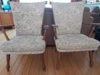 vintage stoelen , leunstoelen , 2 stuks, Ophalen, Gebruikt, Hout, Twee