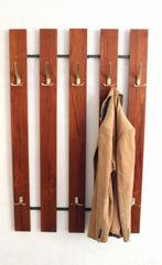 Jaren 70 vintage wandkapstok hal kapstok mid century design, Huis en Inrichting, Gebruikt, -, -, -