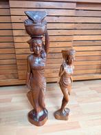 Balinees vrouwenbeeld houtsnijwerk, Huis en Inrichting, Woonaccessoires | Zuilen en Pilaren, Ophalen, Zo goed als nieuw