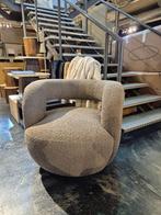 Fauteuil Sharon Bouclé – Bruin - Draaibaar