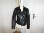 zgan zwart faux leather biker jasje van Only, mt 36, Jasje, Zo goed als nieuw, Maat 36 (S), Only