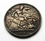 ** 1897  -  GREAT BRITAIN - 1 Crown Victoria - ZILVER  **, Verzenden, Overige landen, Losse munt, Zilver