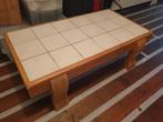 Massief Blank Eiken Salontafel, Gebruikt, 100 tot 150 cm, Tijdloos, Rechthoekig