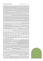 Hobbyjournaal hobbydots stickervel mirror lime STDMLCC, Hobby en Vrije tijd, Ophalen of Verzenden, Nieuw, Sticker