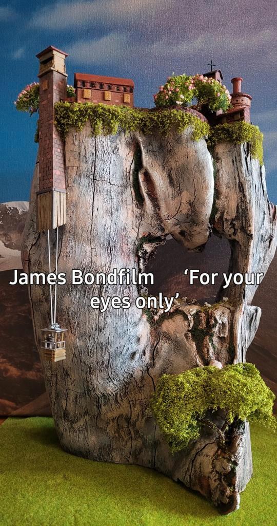 Handgemaakte diorama's voor uw treinbaan( James Bond) ., Hobby en Vrije tijd, Modeltreinen | H0, Nieuw, Brug, Tunnel of Gebouw