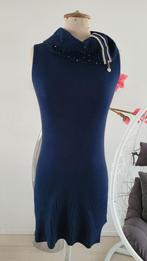 Trui Jurk met Hoge Col & Steentjes, Maat 38/40 (M), Blauw, Ophalen of Verzenden, Zo goed als nieuw