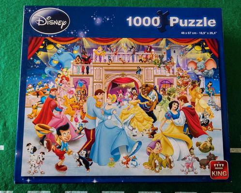 Disney King puzzel 1000 stukjes puzzelstukjes, Hobby en Vrije tijd, Denksport en Puzzels, Zo goed als nieuw, Legpuzzel, 500 t/m 1500 stukjes