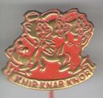 Knir Knar Knor oranje koper stripfiguurtje speldje ( S_069 ), Verzamelen, Speldjes, Pins en Buttons, Verzenden, Zo goed als nieuw