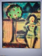 Origineel Jacob kanbier  Gesigneerd  Acryl op doek, Ophalen