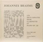Brahms-Henri Druart-Annie d'Arco–Les Deux Sonates, Ophalen of Verzenden, Romantiek, Zo goed als nieuw, 12 inch