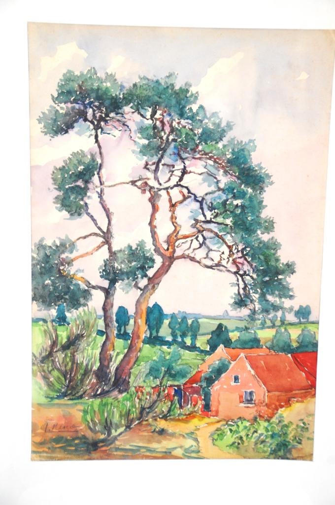 Een schilderij Jörg remé 1941, Ophalen of Verzenden