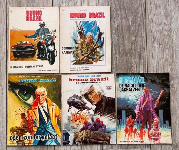 Bruno Brazil albums 10 titels / izgst , zie omschrijving !, Boeken, Stripboeken, Zo goed als nieuw, Meerdere stripboeken, Ophalen of Verzenden