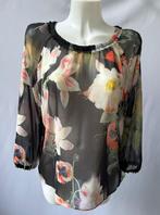 TED BAKER Zwart bloemen top  Maat M - 38, Kleding | Dames, Tops, Ted Baker, Maat 38/40 (M), Ophalen of Verzenden, Lange mouw