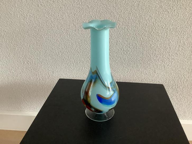 Vintage Murano design vaas Carlo Moretti (jaren 70), Antiek en Kunst, Antiek | Vazen, Ophalen of Verzenden