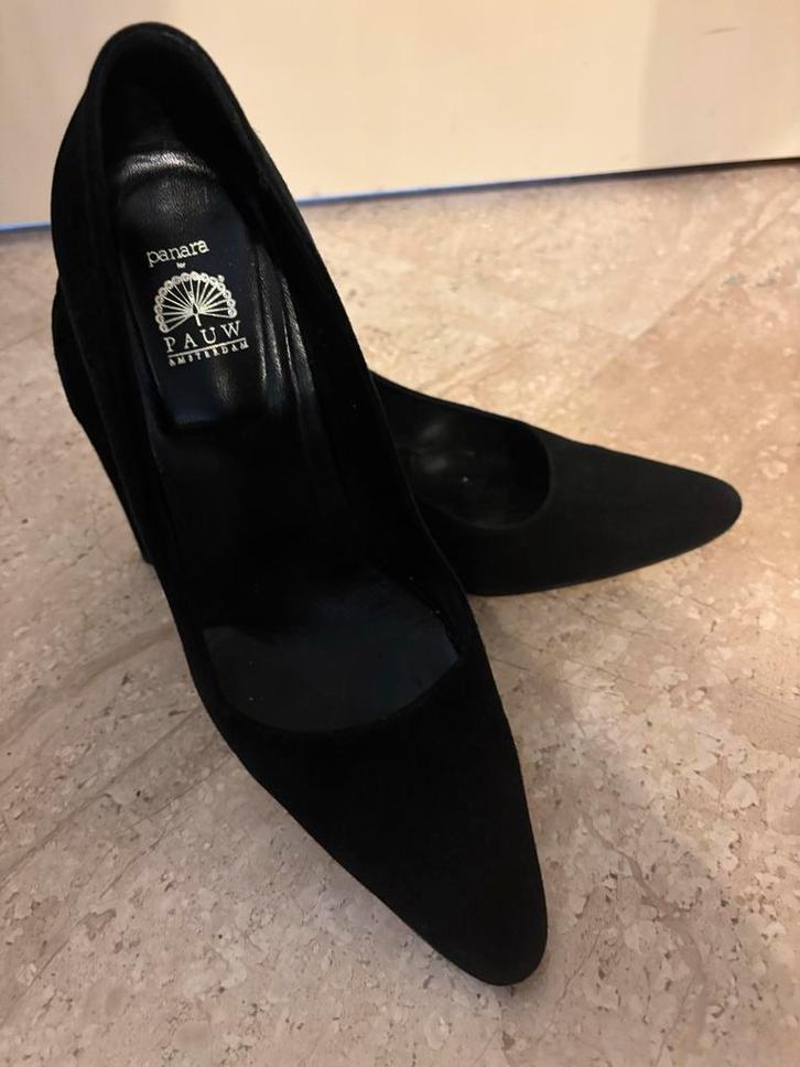 Pauw Panara Zwarte Pumps - Maat 40, Kleding | Dames, Schoenen, Zo goed als nieuw, Pumps, Zwart, Ophalen of Verzenden