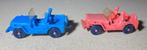 2x Tomte Jeep , 1:43,Vintage speelgoed , ‘60, Overige merken, Gebruikt, Ophalen of Verzenden, Auto