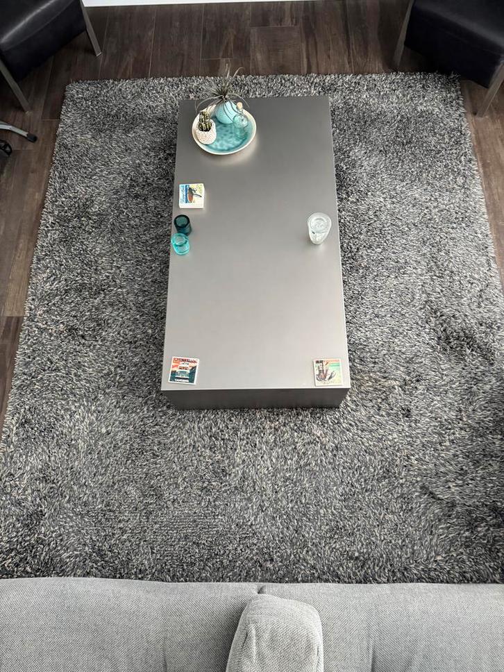 RVS salontafel, Huis en Inrichting, Tafels | Salontafels, Gebruikt, Minder dan 50 cm, 50 tot 100 cm, 100 tot 150 cm, Ophalen