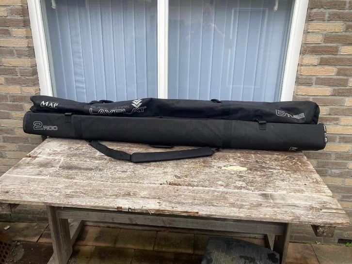 MAP layflat black edition combi hengel foudraal, Watersport en Boten, Hengelsport | Witvissen, Zo goed als nieuw, Overige typen