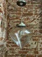 Glazen hanglamp, drupelvorm, statement lamp, Huis en Inrichting, Lampen | Hanglampen, Ophalen, Modern klassiek, Zo goed als nieuw