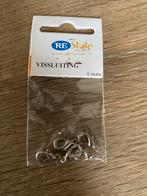 18x 5 stuks vissluiting - 12mm - nikkelvrij - zilverkleurig, Ophalen of Verzenden, Zo goed als nieuw, Overige typen