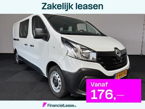 Renault Trafic dubbel cabine 5 persoon Airco Euro 6 trekhaak, Auto's, Bestelauto's, Bedrijf, Lease, Financial lease, ABS, Airbags