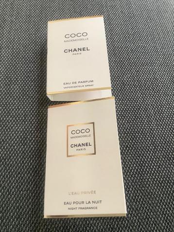 Chanel dames eau de parfum monsters proefjes samples 2st. beschikbaar voor biedingen