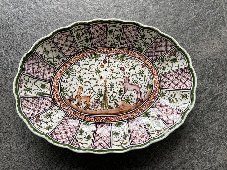 Estrela de Conimbriga Portugal faience aardewerk schaal oud, Antiek en Kunst, Curiosa en Brocante, Ophalen of Verzenden