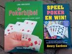 2 boeken poker bijbel & Speel Poker en Win! - Kaartspellen, Een of twee spelers, Ophalen, Zo goed als nieuw