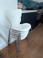 Arne Jacobsen vlinder stoelen vlinderstoelen Fritz Hansen, Huis en Inrichting, Stoelen, Gebruikt, Wit, Design, Ophalen of Verzenden