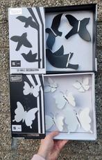 3d wanddecoraties melinera vlinders zwaluwen zwart wit muur., Ophalen of Verzenden, Zo goed als nieuw