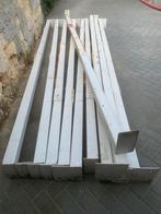 Kolom / koker met voetplaten 80 x 80 x 4 ongeveer 380cm lang, Doe-het-zelf en Verbouw, Metalen, Ophalen, Gebruikt, IJzer