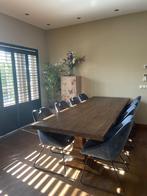 Klooster kasteel tafel. Met stoelen, Ophalen, Zo goed als nieuw, 8 stoelen of meer