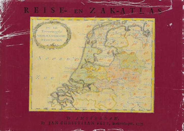 Jan Christiaan Sepp: Reise- en Zakatlas, Boeken, Atlassen en Landkaarten, Gelezen, Landkaart, Nederland, 1800 tot 2000, Ophalen of Verzenden