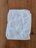 Jollein hoeslaken voor wieg van 100% katoen, Jongetje of Meisje, Ophalen of Verzenden, Zo goed als nieuw, Wit