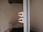 4 Witte Gordijnrail met ophanging rond de 4 meter, Ophalen, Minder dan 50 cm, Gebruikt, Wit